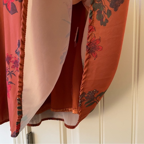 ModCloth Orange Floral A Line Swing Skirt - super cute and classic - Picture 6 of 10